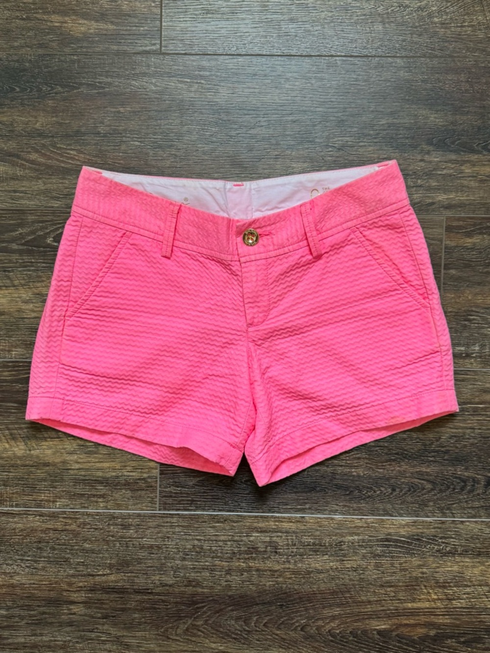 Lilly Pulitzer Callahan Hot Pink Shorts Sz 0 - Picture 2 of 7
